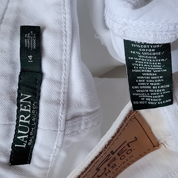 Lauren Ralph Lauren  Denim Straight Pants Size 14 - Picture 8 of 12